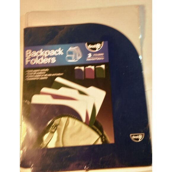 Backpack Folders Find It 3 Pack Assorted Colors Vertical Paper Storage Label Tab - Picture 3 of 4